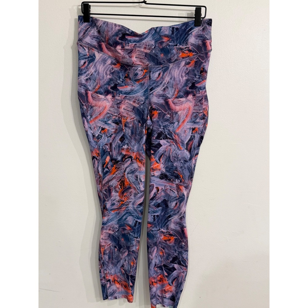 Lululemon Base Pace High-Rise Crop 23" Atmospheric Purple Multi Size 14 - Picture 3 of 7